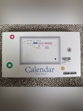 Calendar Photo Frame - Black Frame